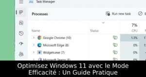 Optimisez Windows 11 avec le Mode Efficacité : Un Guide Pratique
