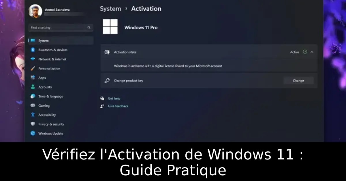 Vérifiez l&rsquo;Activation de Windows 11 : Guide Pratique