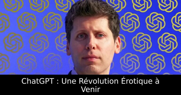 ChatGPT : Une Révolution Érotique à Venir