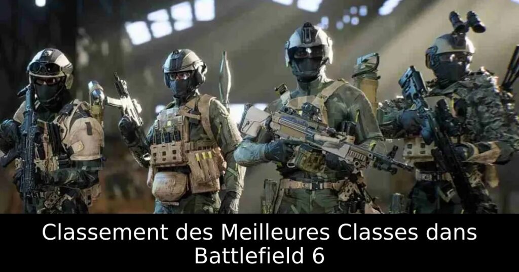 Classement des Meilleures Classes dans Battlefield 6