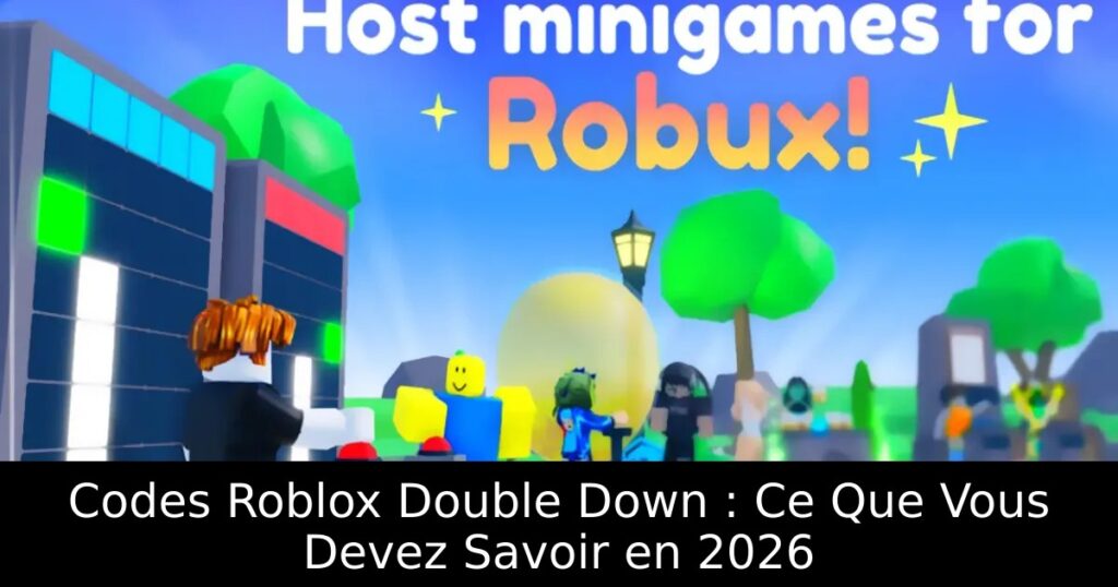Codes Roblox Double Down : Ce Que Vous Devez Savoir en 2026