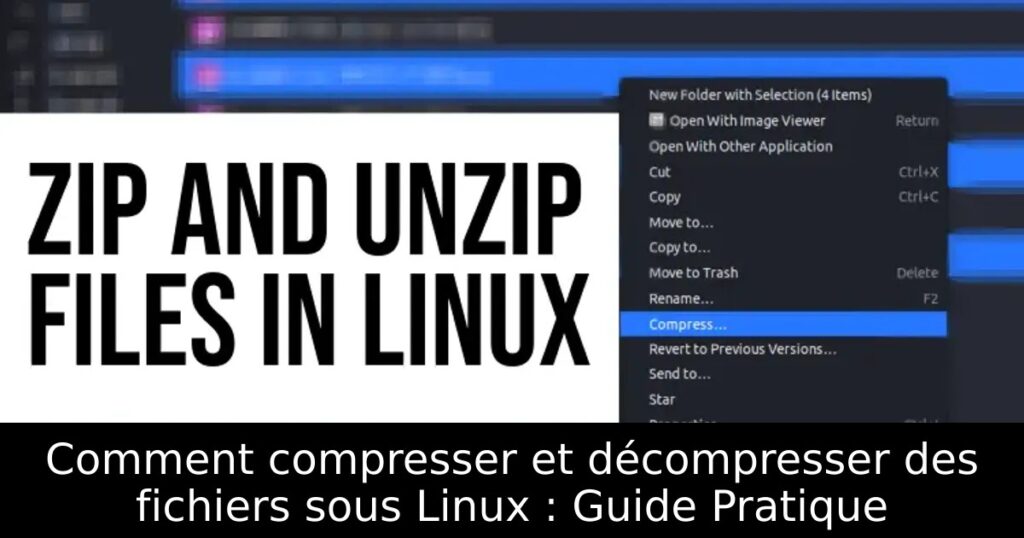 Comment compresser et décompresser des fichiers sous Linux : Guide Pratique