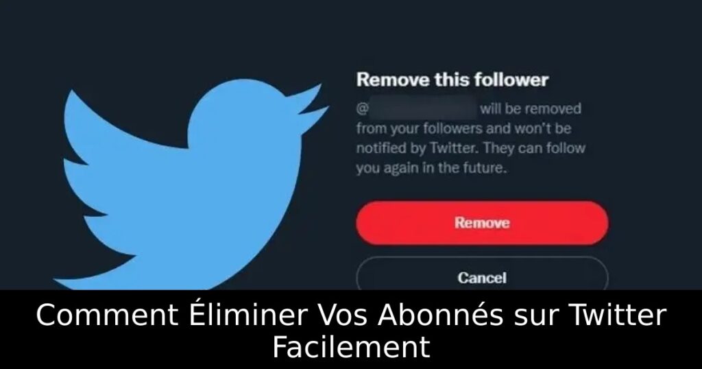 Comment Éliminer Vos Abonnés sur Twitter Facilement