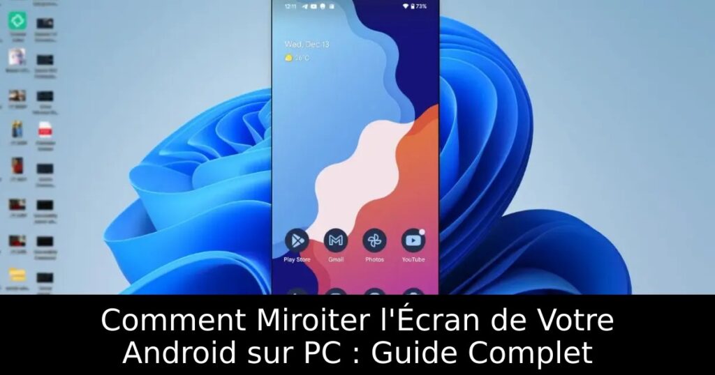 Comment Miroiter l&rsquo;Écran de Votre Android sur PC : Guide Complet