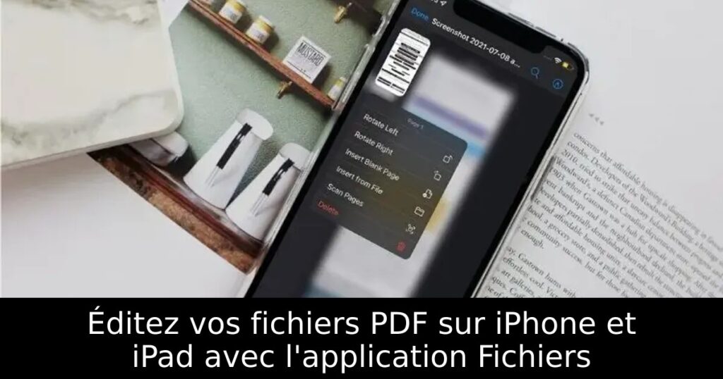 Éditez vos fichiers PDF sur iPhone et iPad avec l&rsquo;application Fichiers