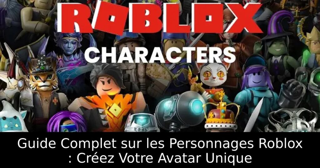 Guide Complet sur les Personnages Roblox : Créez Votre Avatar Unique