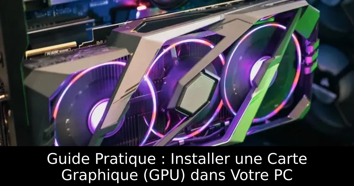Identifier la carte graphique GPU d'un PC Windows