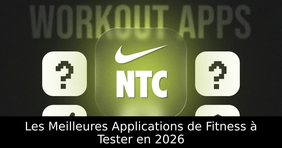 Les Meilleures Applications de Fitness à Tester en 2026