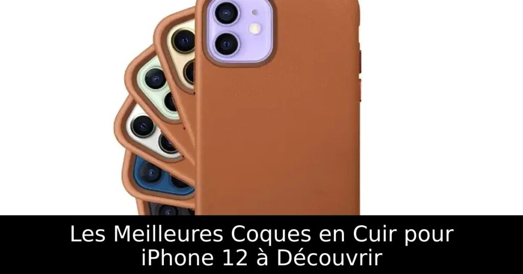 Les Meilleures Coques en Cuir pour iPhone 12 à Découvrir