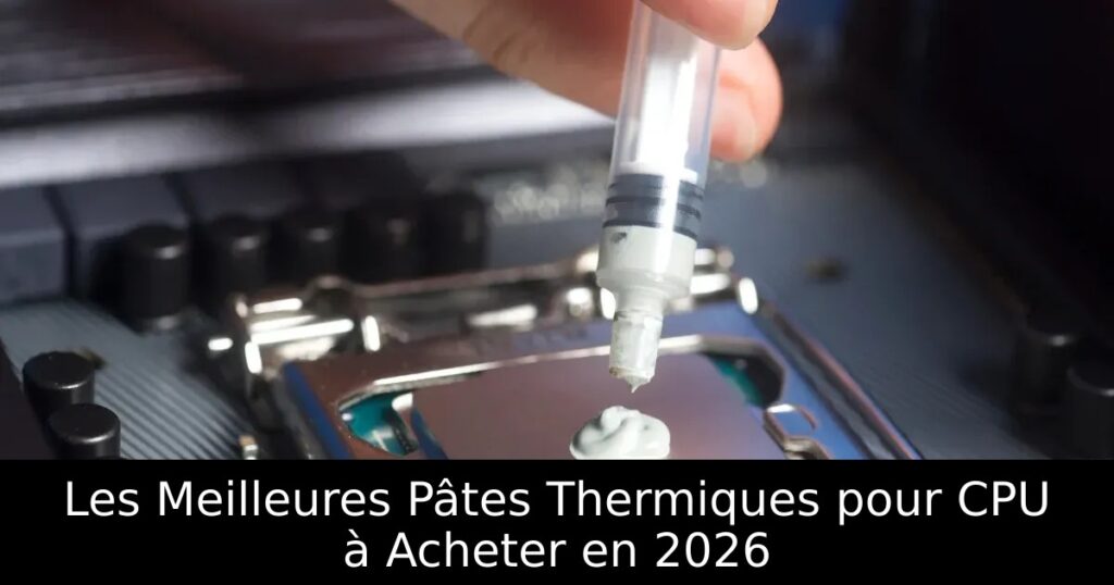 Les Meilleures Pâtes Thermiques pour CPU à Acheter en 2026