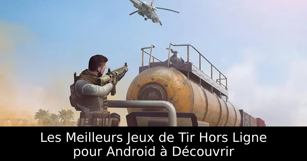Les Meilleurs Jeux de Tir Hors Ligne pour Android à Découvrir