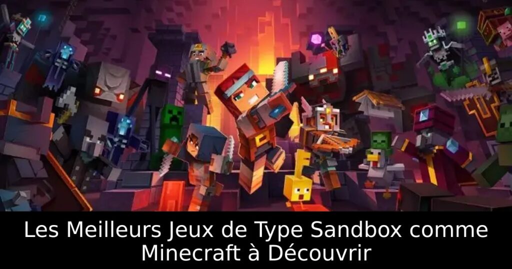 Les Meilleurs Jeux de Type Sandbox comme Minecraft à Découvrir