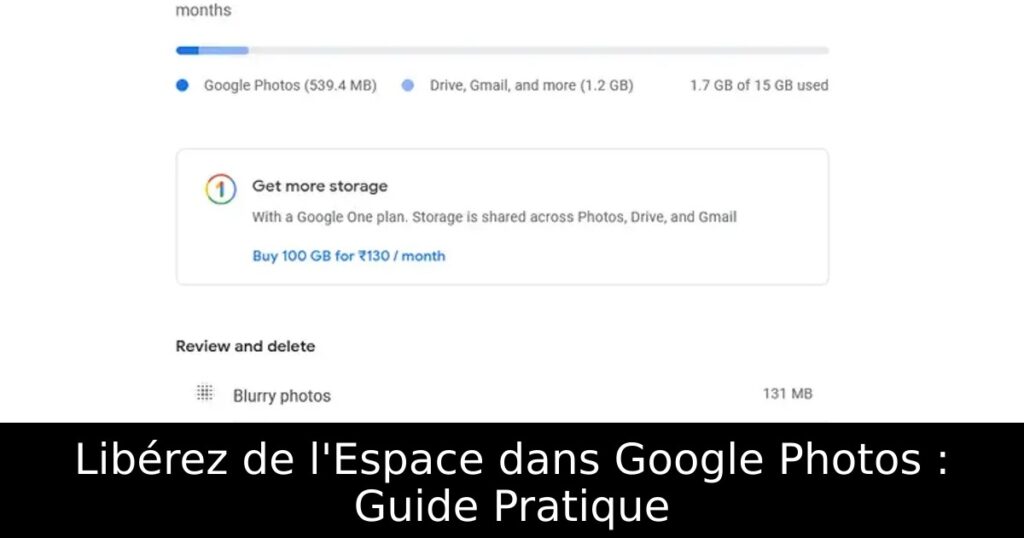 Libérez de l&rsquo;Espace dans Google Photos : Guide Pratique