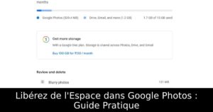 Libérez de l&rsquo;Espace dans Google Photos : Guide Pratique