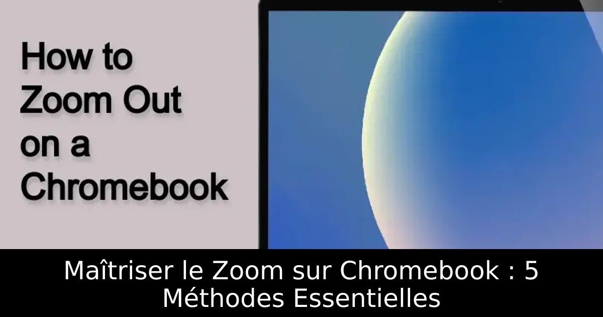 Maîtriser le Zoom sur Chromebook : 5 Méthodes Essentielles