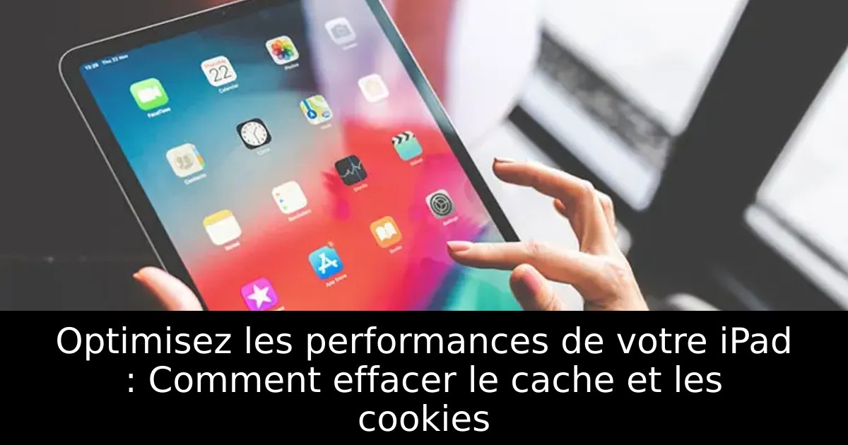 Optimisez les performances de votre iPad : Comment effacer le cache et les cookies