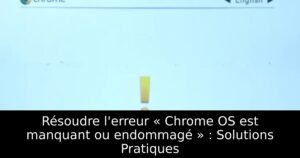 Résoudre l&rsquo;erreur « Chrome OS est manquant ou endommagé » : Solutions Pratiques