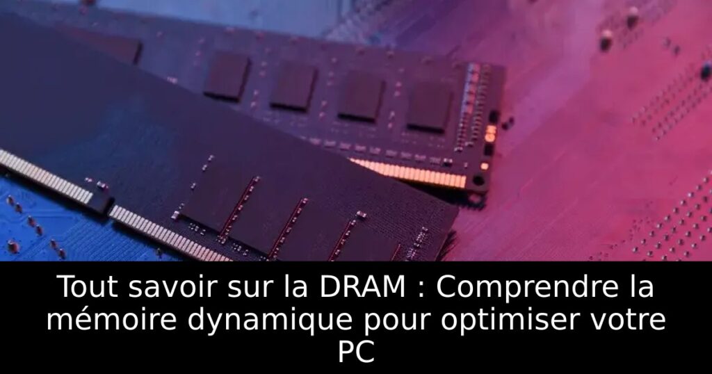 Tout savoir sur la DRAM : Comprendre la mémoire dynamique pour optimiser votre PC