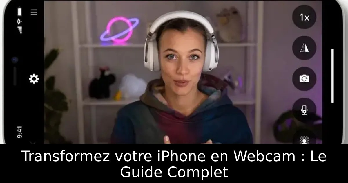 Transformez votre iPhone en Webcam : Le Guide Complet