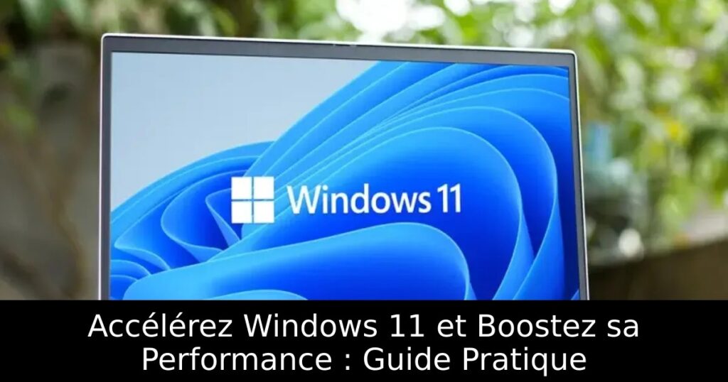 Accélérez Windows 11 et Boostez sa Performance : Guide Pratique