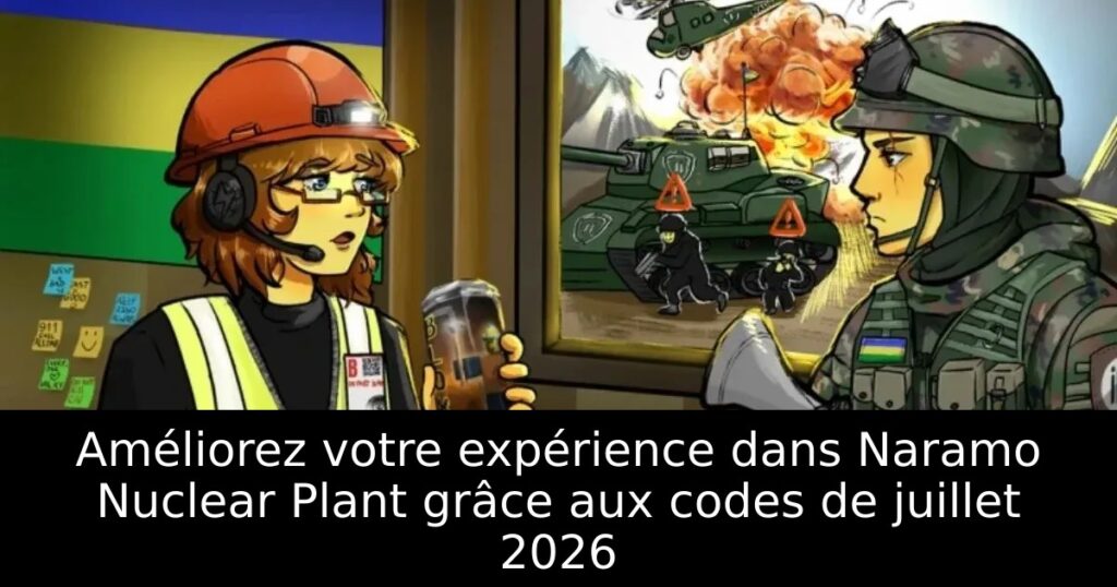 Améliorez votre expérience dans Naramo Nuclear Plant grâce aux codes de juillet 2026