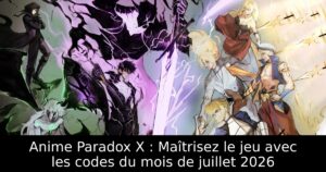 Anime Paradox X : Maîtrisez le jeu avec les codes du mois de juillet 2026