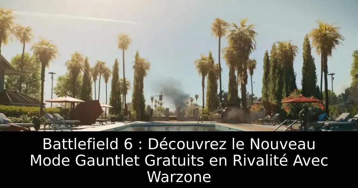 Battlefield 6 : Découvrez le Nouveau Mode Gauntlet Gratuits en Rivalité Avec Warzone