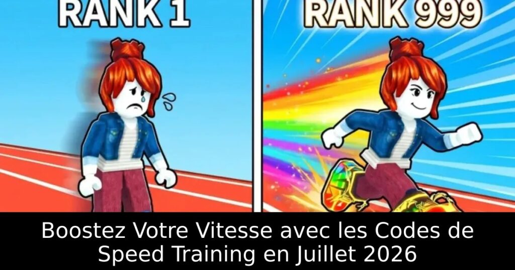 Boostez Votre Vitesse avec les Codes de Speed Training en Juillet 2026