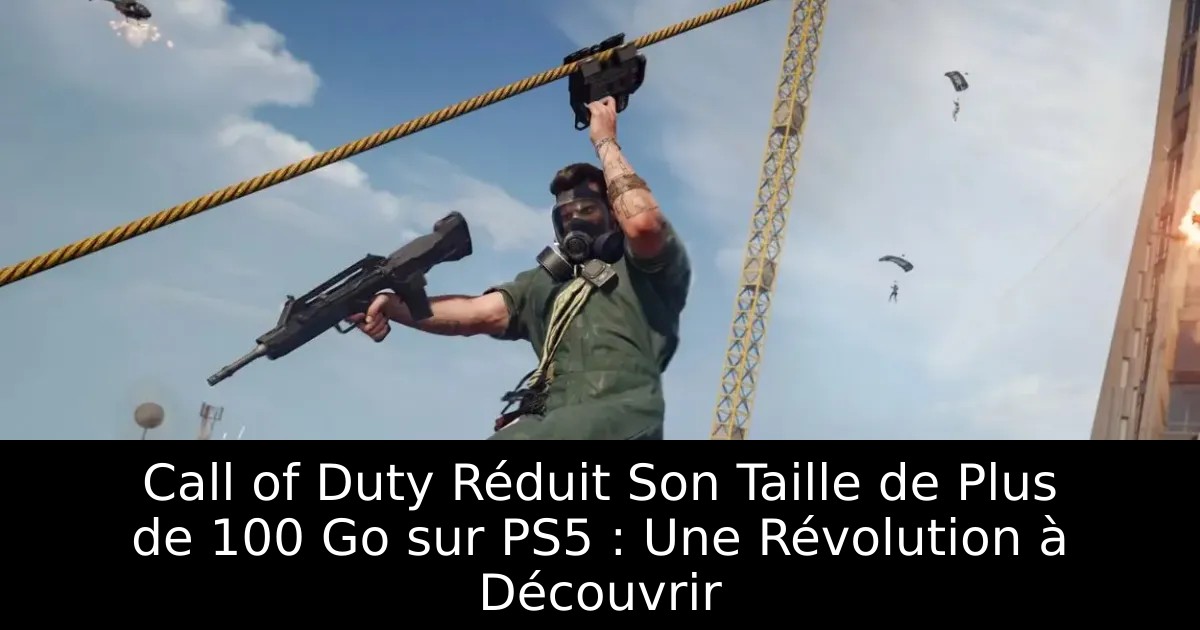 Call of Duty Réduit Son Taille de Plus de 100 Go sur PS5 : Une Révolution à Découvrir