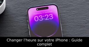 Changer l&rsquo;heure sur votre iPhone : Guide complet