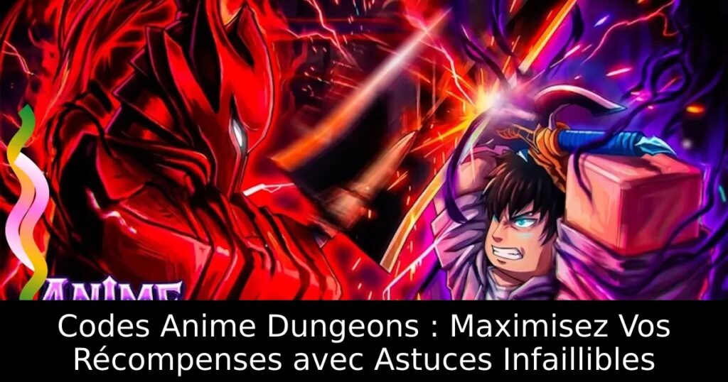 Codes Anime Dungeons : Maximisez Vos Récompenses avec Astuces Infaillibles