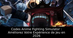 Codes Anime Fighting Simulator : Améliorez Votre Expérience de Jeu en 2026