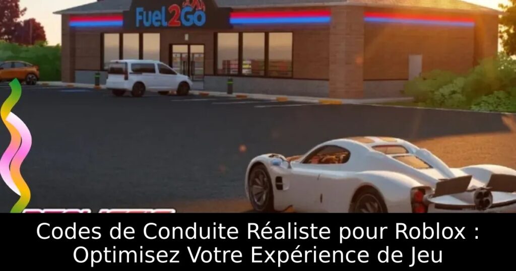 Codes de Conduite Réaliste pour Roblox : Optimisez Votre Expérience de Jeu