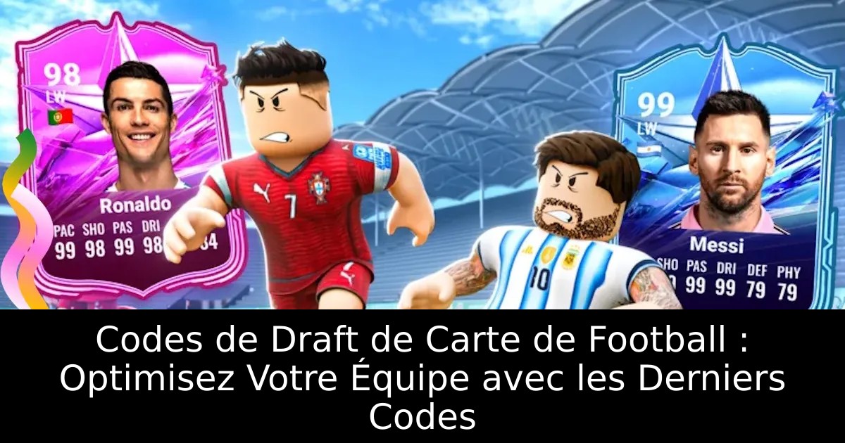 Codes de Draft de Carte de Football : Optimisez Votre Équipe avec les Derniers Codes