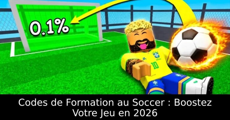 Codes de Formation au Soccer : Boostez Votre Jeu en 2026