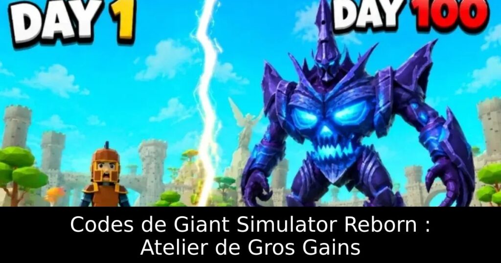 Codes de Giant Simulator Reborn : Atelier de Gros Gains