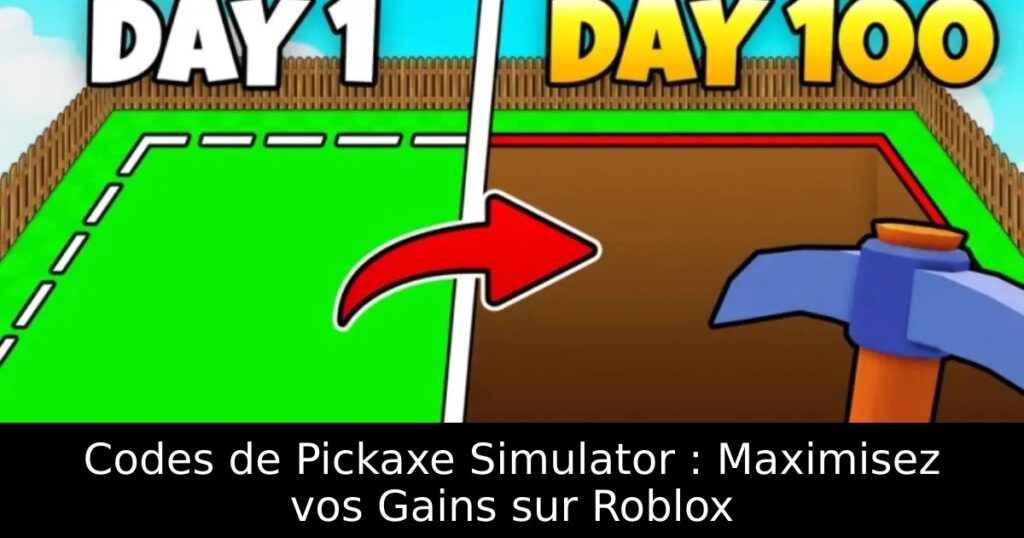 Codes de Pickaxe Simulator : Maximisez vos Gains sur Roblox
