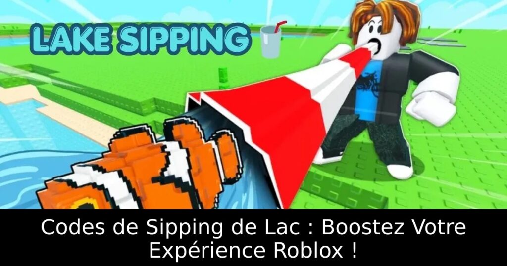 Codes de Sipping de Lac : Boostez Votre Expérience Roblox !