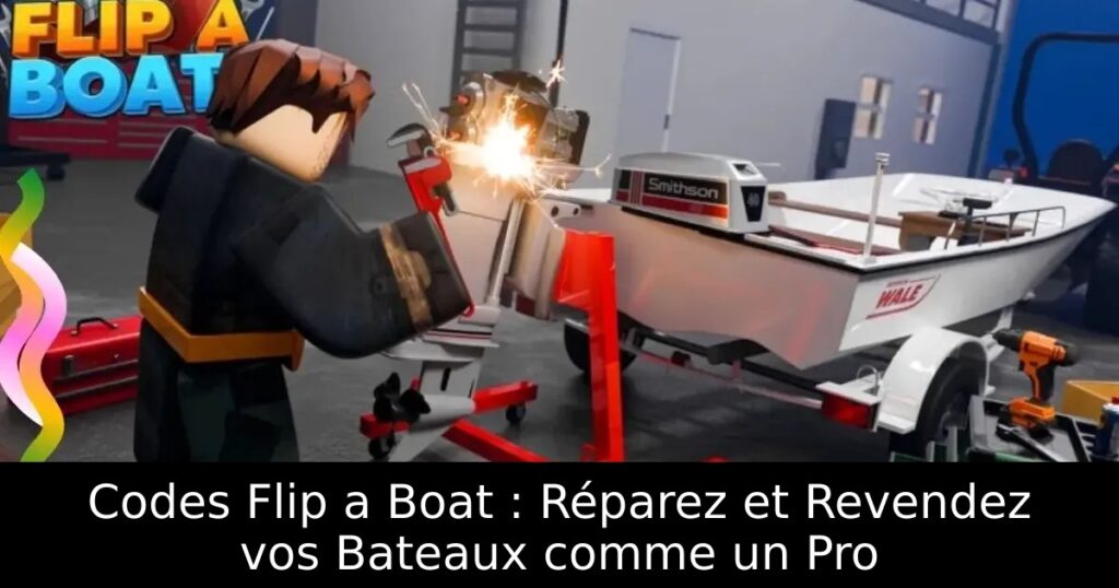 Codes Flip a Boat : Réparez et Revendez vos Bateaux comme un Pro