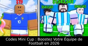 Codes Mini Cup : Boostez Votre Équipe de Football en 2026