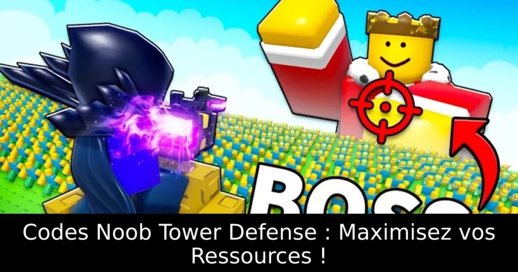 Codes Noob Tower Defense : Maximisez vos Ressources !