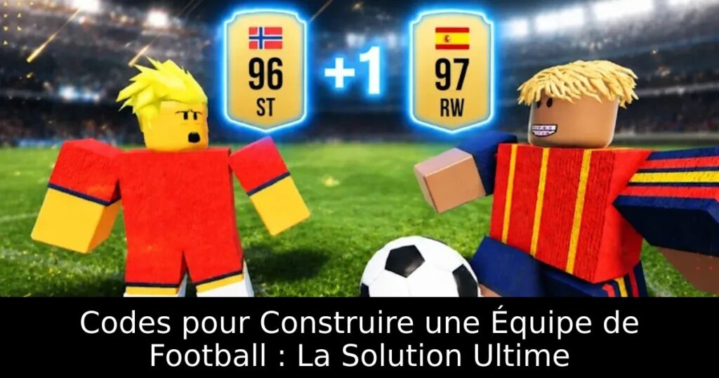 Codes pour Construire une Équipe de Football : La Solution Ultime