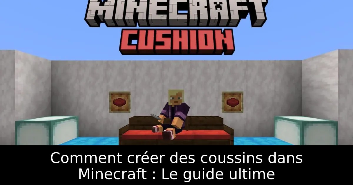 Comment créer des coussins dans Minecraft : Le guide ultime