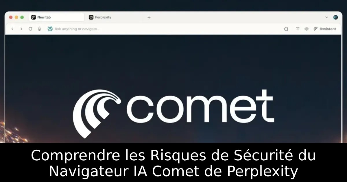 Comprendre les Risques de Sécurité du Navigateur IA Comet de Perplexity