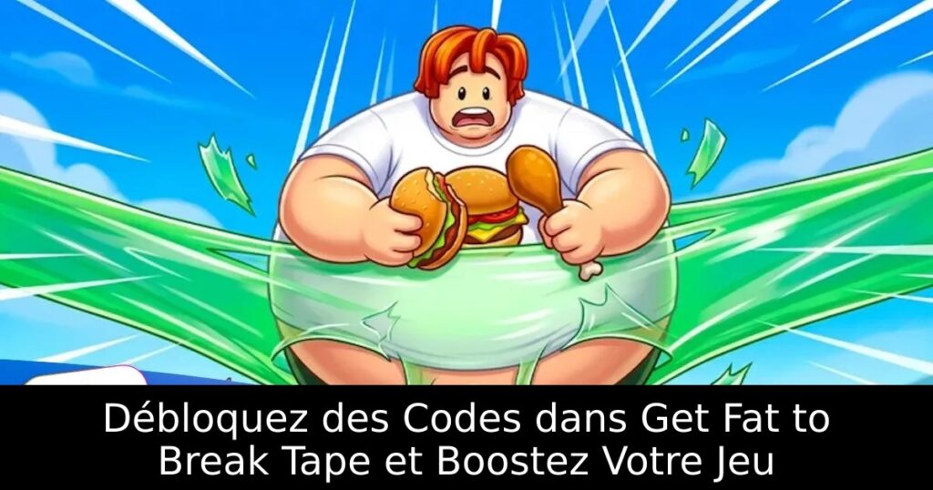 Débloquez des Codes dans Get Fat to Break Tape et Boostez Votre Jeu