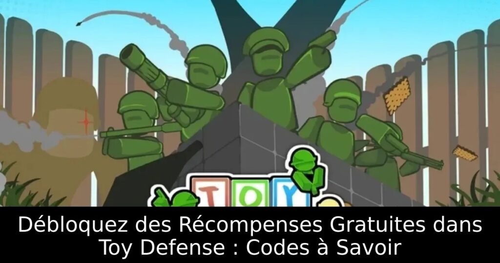 Débloquez des Récompenses Gratuites dans Toy Defense : Codes à Savoir