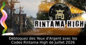 Débloquez des Yeux d&rsquo;Argent avec les Codes Rintama High de Juillet 2026