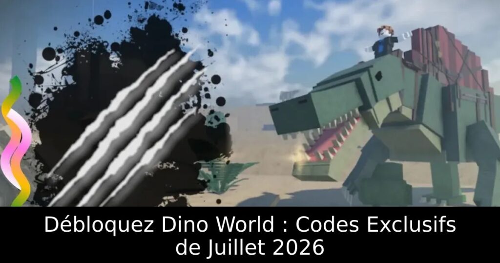 Débloquez Dino World : Codes Exclusifs de Juillet 2026