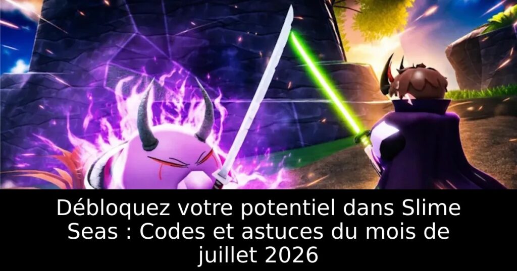 Débloquez votre potentiel dans Slime Seas : Codes et astuces du mois de juillet 2026