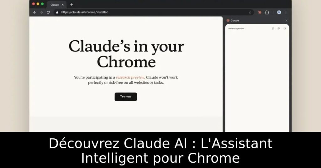 Découvrez Claude AI : L&rsquo;Assistant Intelligent pour Chrome